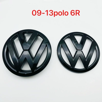 Suitable for Volkswagen Old Models 09-13 Polo 6R 14-186C Modified Car Logo Black Front and Rear Center Net Tail Logo