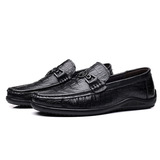 Весенний кожаный комплект для кожаной обуви, обувь, воловья кожа, из натуральной кожи, крокодиловый принт, большой размер