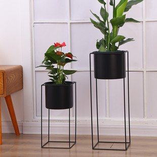 Modern simple flower pot stand iron flower stand living room balcony floor flower stand green radish hanging orchid flower pot stand factory wholesale