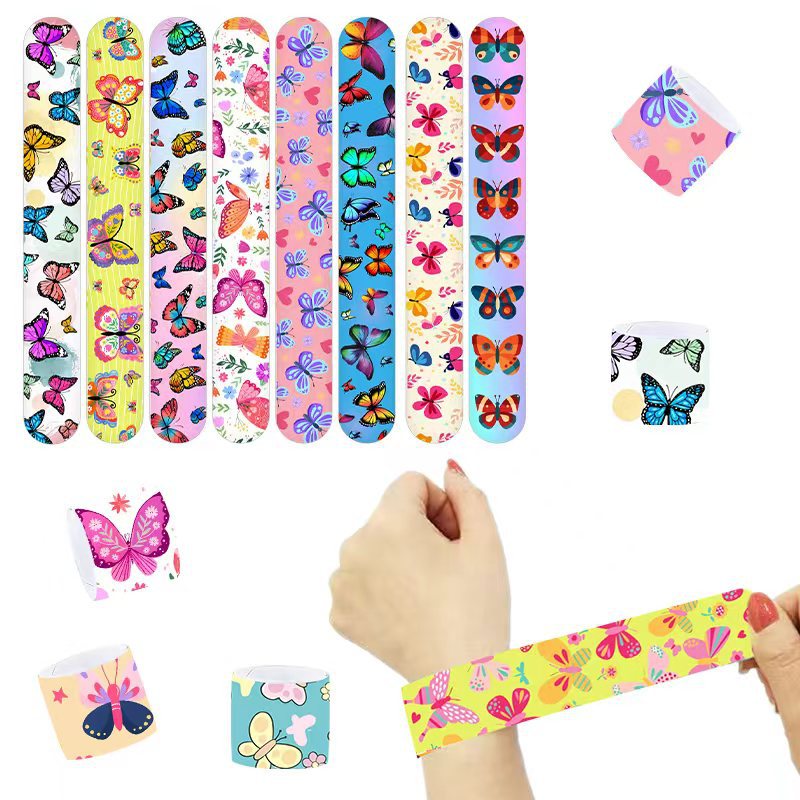 Nueva serie de mariposa Amazon collar pulsera PVC pulsera para niños