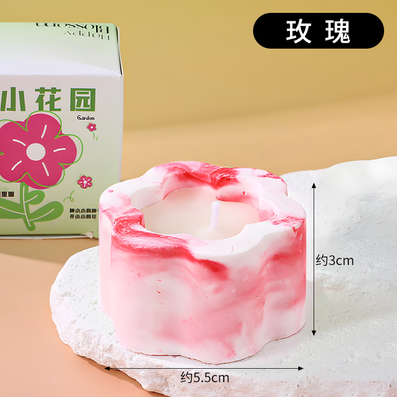 花瓣香薰蜡烛居家持久熏香卧室固体蜡烛香氛高级感浪漫礼物伴手礼|undefined