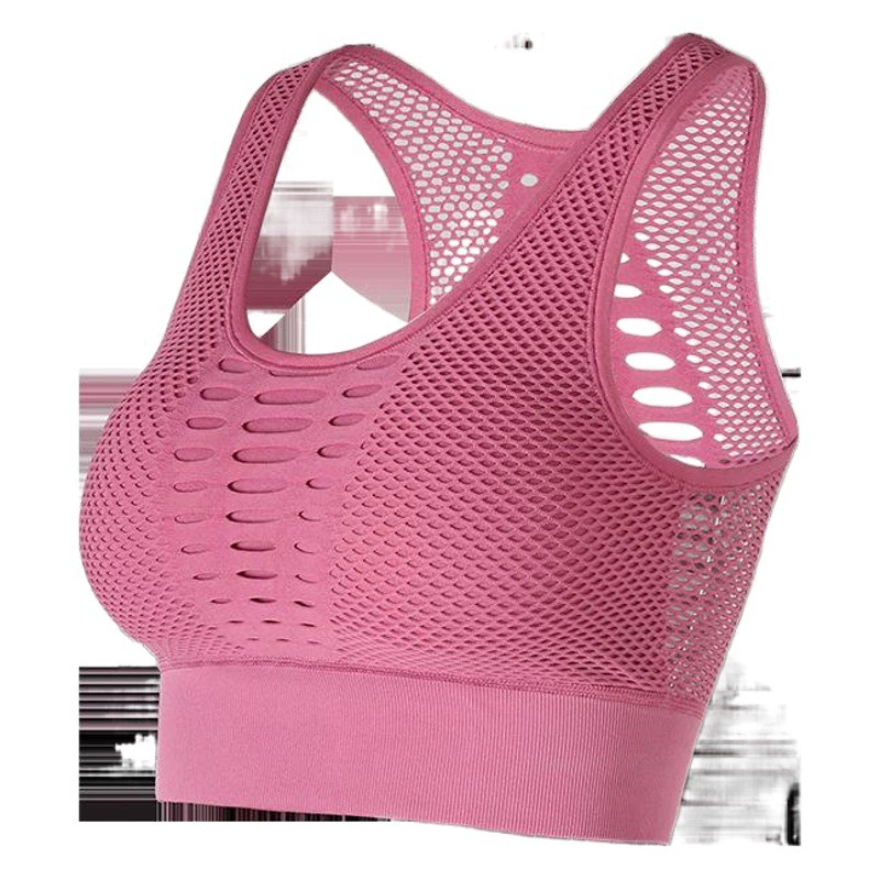 Спортивный нижнее белье женское слово рюкзак бока грудное молоко с полой сеткой профессиональный сейсмостойкие бег фитнес-бюстгальтер bra
