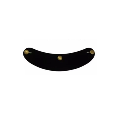 Retro Three-Button Motorcycle Helmet Brim Motosiklet dəbilqələri - narrow-edge-oil-edge-black