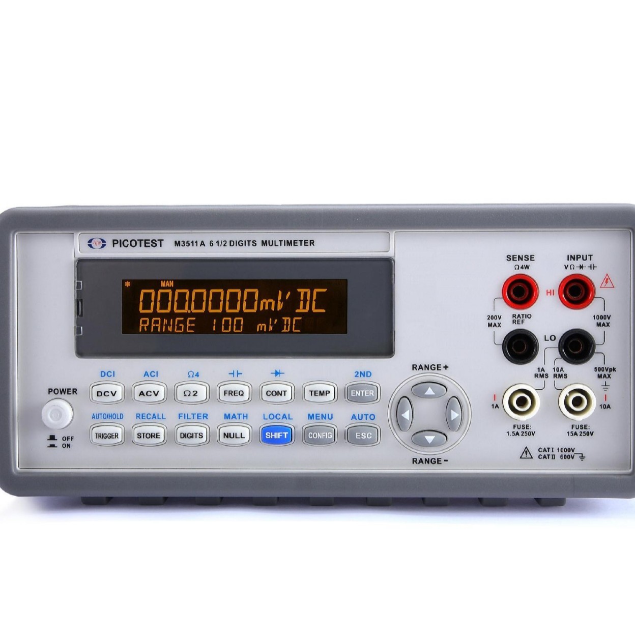 原装台湾仪鼎经济型数字万用表M3511A 六位半高速数字万用表