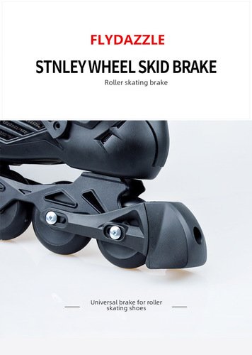 Skateboard brake parts, universal skate brake head, recommended for flat-ground shoes, children's screwdriver holder