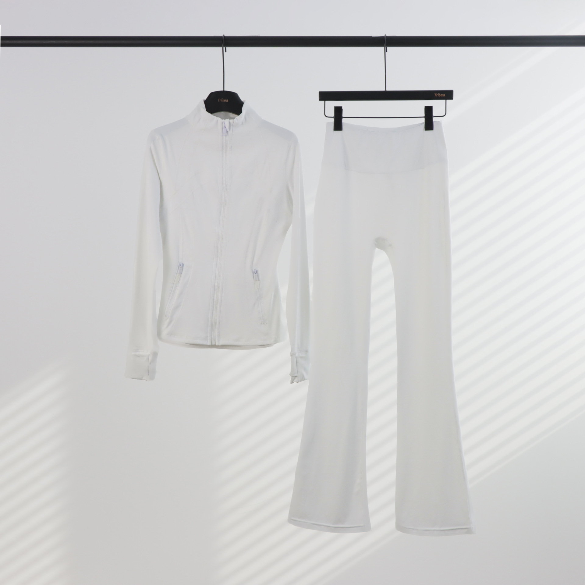 LULU chaqueta de cuello de喇叭 con cremallera, chaqueta de cuerpo, chaqueta de yoga elástica, mujer