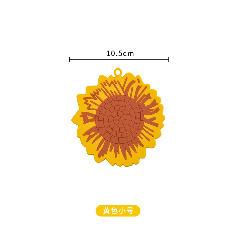 新型影葵家庭用食器断熱マット高温花型皿テーブル防熱碗水壺カップPVC食マット|undefined
