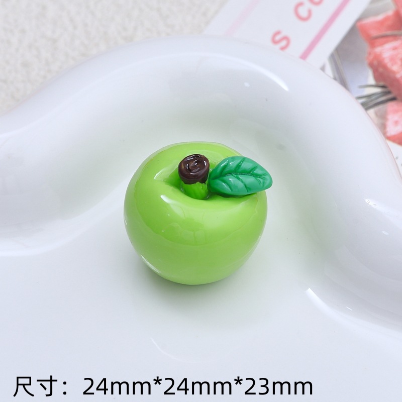 3 차원 시뮬레이션 과일-녹색 사과