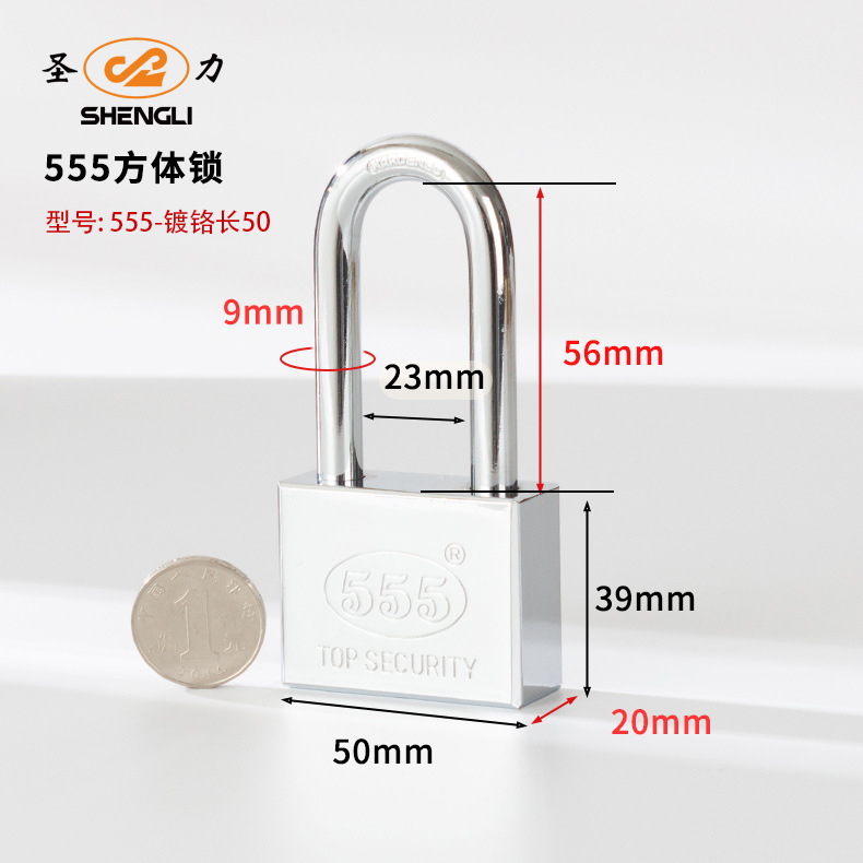 Customized Southeast Asian square blade copper padlock, copper key, copper lock core, copper natural color chrome-plated copper lock, export copper padlock pic 9