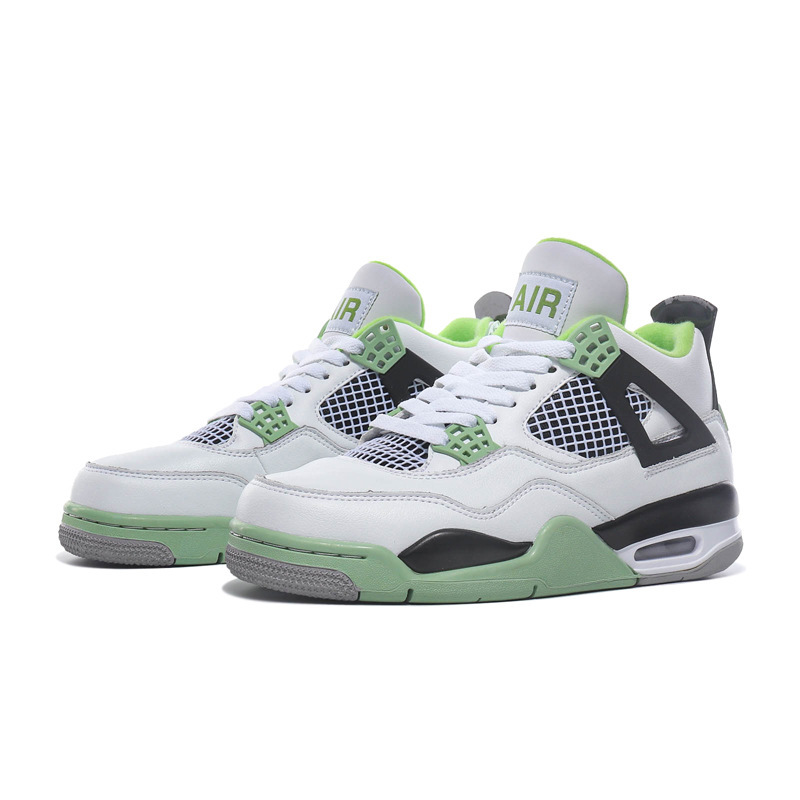 Zapatos de baloncesto Putian puros originales AJ4 amarillos hembra rojo trueno macho AIR negro gatos zapatos de hombre zapatos de mujer zapatos deportivos
