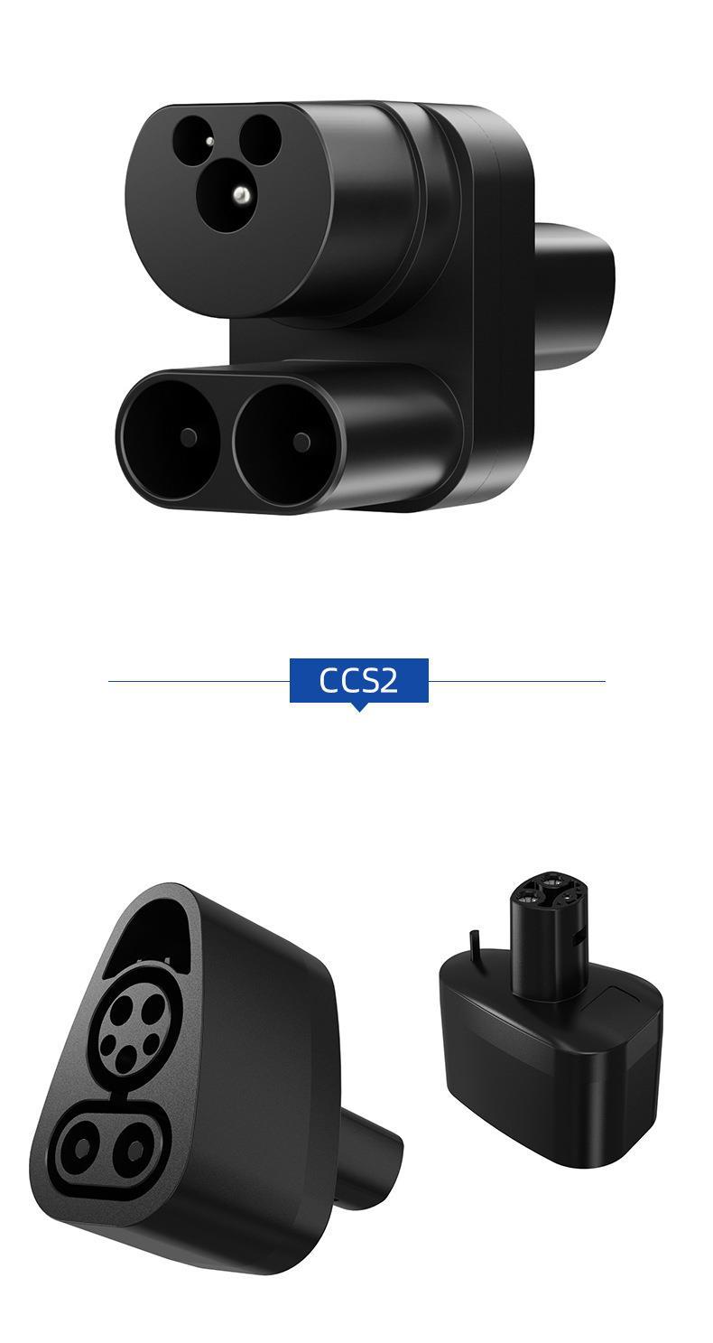 New Energy Vehicle Charging Pile Hong Kong and Taiwan American Standard J1772 to European Standard Type2 Tesla Nacs Conversion Head