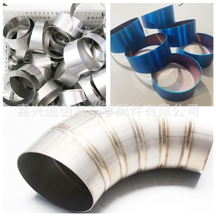Supply of Titanium Alloy Bellows Soft Connection for Automobile Modified Exhaust Pipes with a Diameter of 76.2mm 3inch
