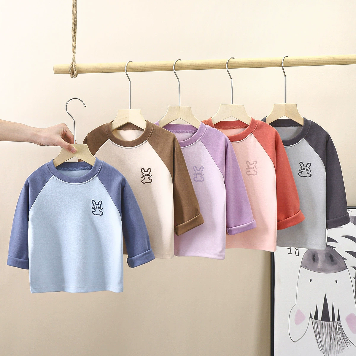 Детский бархатный топ De, осенне-зимний, однотонная осенняя одежда с длинными рукавами для мальчиков и девочек, однотонная осенняя одежда для мальчиков и девочек, футболка