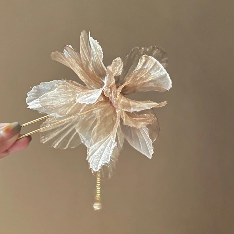 ¡La atmósfera es azul!¡Las flores, las frases, las pinzas! Cabezas dulces de cabello de tela de perlas para el cabello