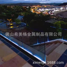 工厂供应别墅天台无框玻璃栏杆护栏室内外家用现代简约围栏