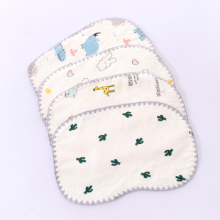 Wholesale Multi-Layer Cotton Gauze Baby Cloud Pillow 25*40cm Printed Baby Small Pillow Flat Pillow for Newborns