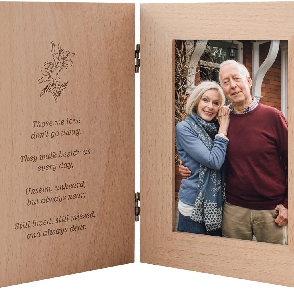 Marco DE FOTOS plegable de madera creativa marco de fotos conmemorativo de redacción creativa