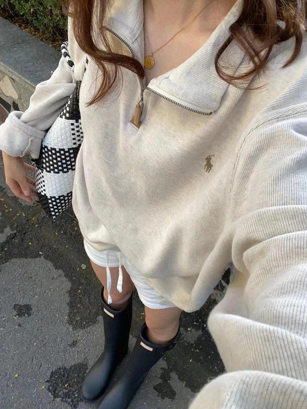 拉夫美式保罗RL小马刺绣半拉链男女同款立领长袖休闲跨境外贸卫衣|undefined