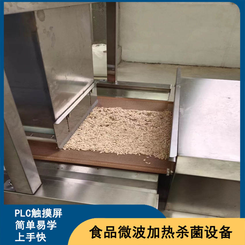 黄瓜籽微波烘烤设备 盐霜瓜子熟化烘干机  流水作业方便