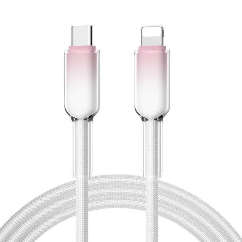Apple/Huawei/高速充電データケーブル充電ケーブルに適した双頭タイプCアイスクリスタル編組ケーブルグラデーションデータケーブル|undefined