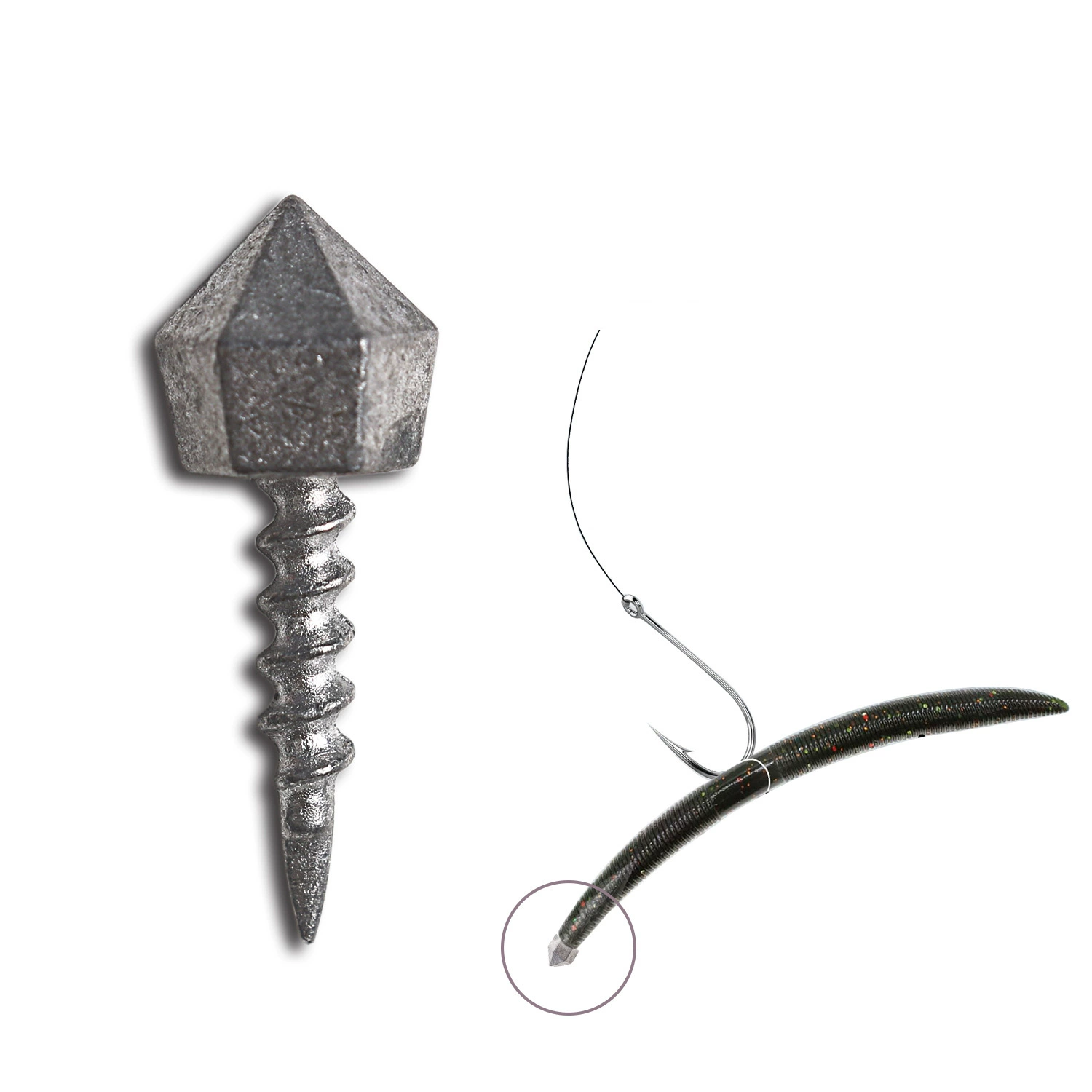 Тяжелый свинцовый груз для трансграничной приманки 1 г/1,75 г/2,8 г, свинцовые рыболовные аксессуары для мягкой наживки для ловли окуня и окуня.