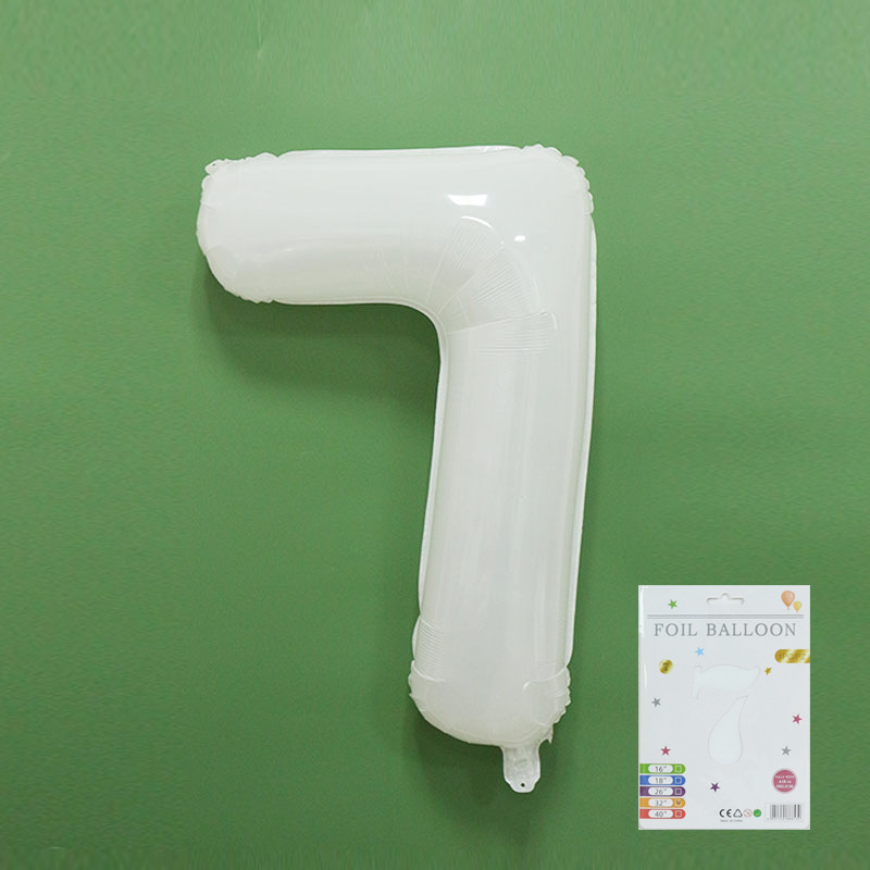 Globo digital de 32 pulgadas, embalaje de tarjeta de papel independiente, versión estadounidense, película de aluminio delgada, embalaje fino, papel de aluminio, globo de cumpleaños