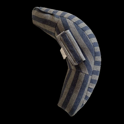 Foreign trade new cotton: Headrest - blue-gray-medium-bar-30x15x11cm
