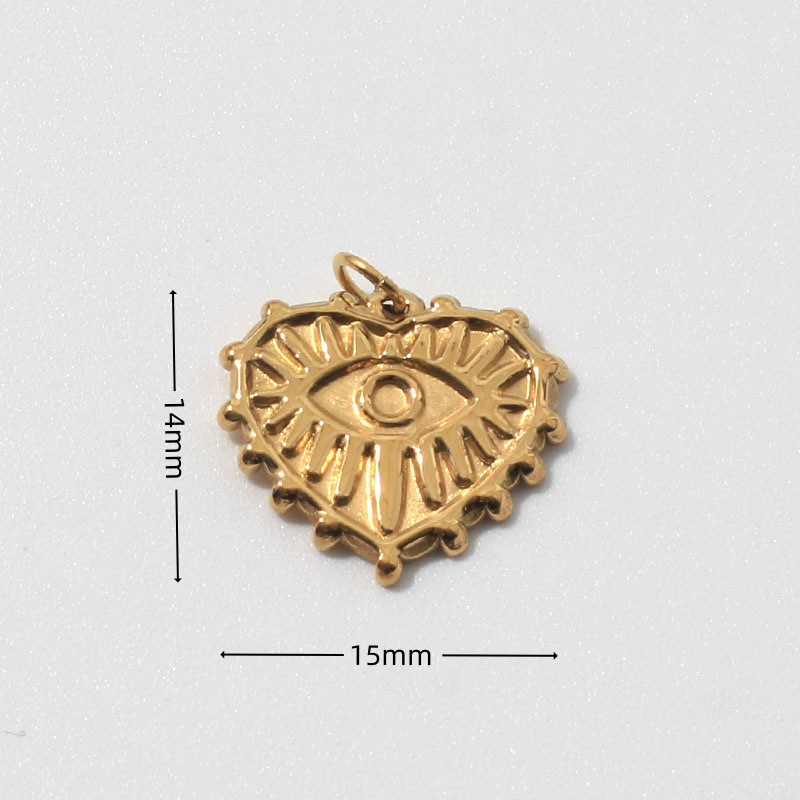 600g Weight Pendant Jewelry Making Type 18K Gold Plated Plating Material No Chain Chain Material 1 Piece Quantity Daily Occasion 304 Stainless Steel Material Sun, Devil's Eye, Moon Pattern All Seasons Season Women's Gender Polished Finish Plating Design Vintage Style Style 1 Piece 304 Stainless Steel 18K Gold Plated Sun Devil's Eye Moon Polished Pendant 22
