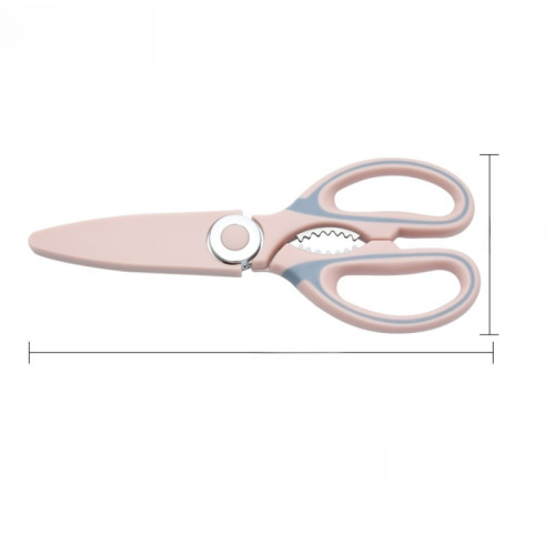 Cross-border multifunctional food fish bone scissors household kitchen chicken bone scissors stainless steel opener panda scissors 