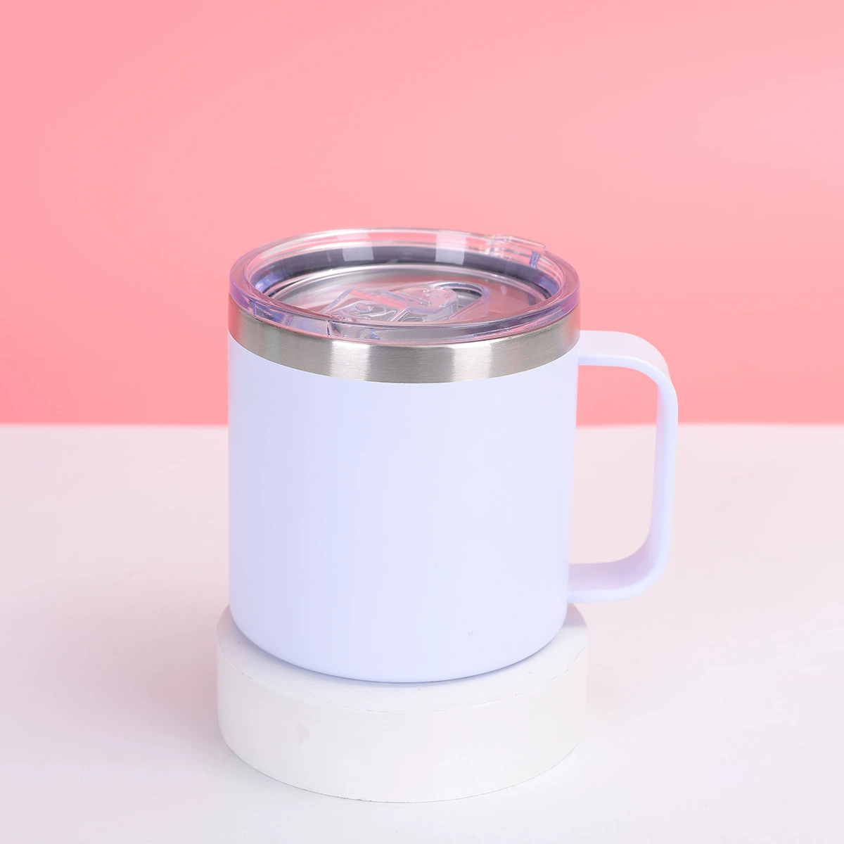 Кофе чашка двойной слой ручка нержавеющая сталь, Amazon, 14 oz, оптовая
