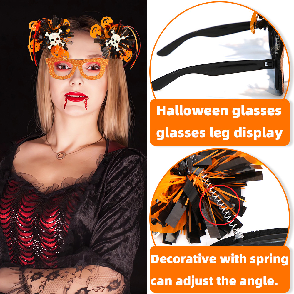 Nuevas gafas de Halloween transfronterizas gafas de bolas de color Bo Bo