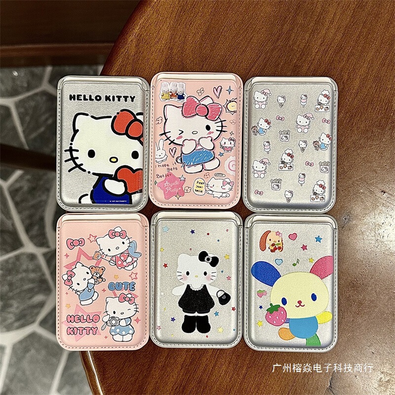 Cross-Border Cartoon Cute Kitty Leather Magnetic Card Holder for Apple iPhone 17 Pro Max Japanese-Style Card Case Kt Cat Cross-Border Cartoon Cute Kitty Leather Magnetic Card Holder for Apple iPhone 17 Pro Max Japanese-Style Card Case Kt Cat