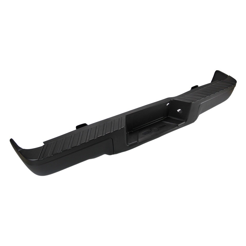 Adecuado para el parachoques trasero del Ford F-150 2009-2014, modelo original negro sin perforaciones.