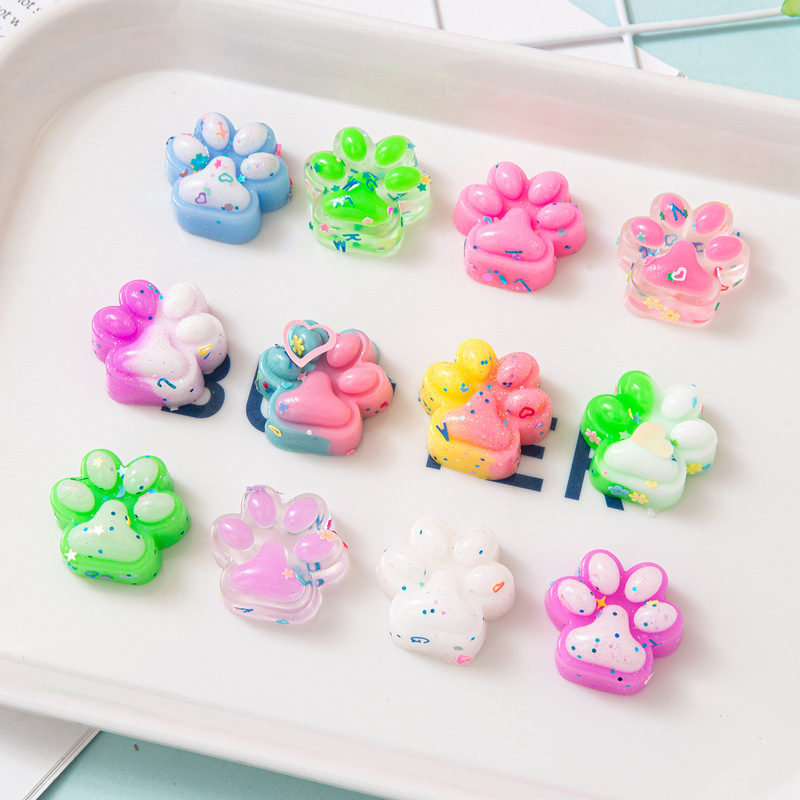 Explosions cartoon cute colorful color kitten claw pinch music mini decompression children's toys stall wholesale goods