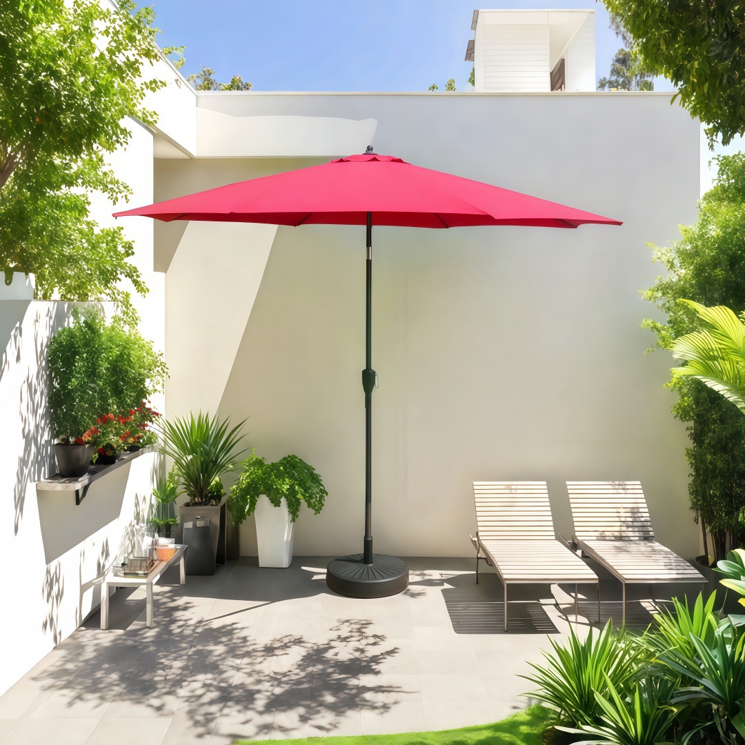 户外遮阳伞中柱伞庭院伞室外商用大太阳伞广告折叠阳台露台桌椅伞