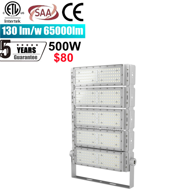 F Luz de estadio transfronterizo Luz de estadio Luz de inundación IP66 500W 800W 15/30/60/90 grados