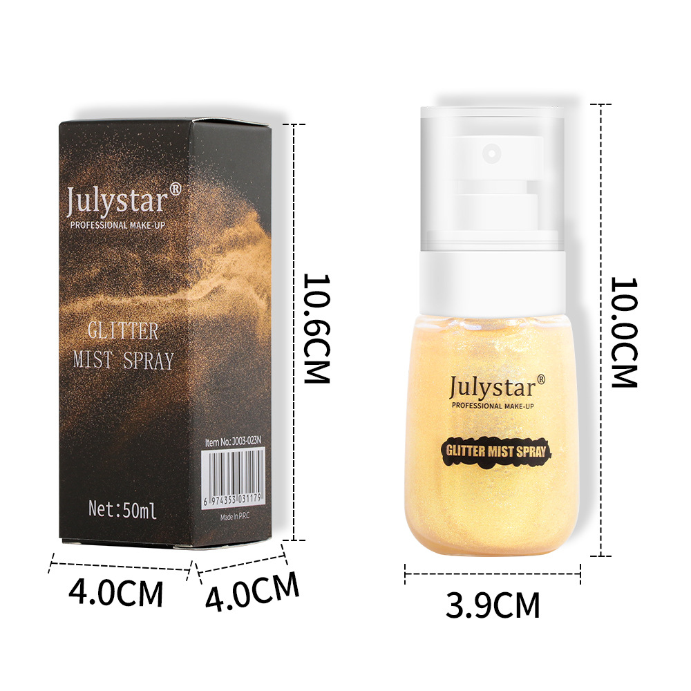 Wholesale of cross-border makeup facial contouring, brightening and highlighter, long-lasting waterproof and sweat-proof, natural body highlighter spray Item Picture