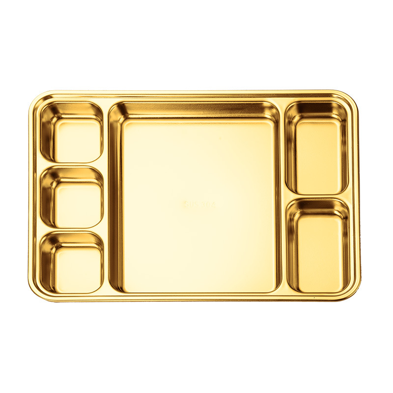 304 plato de acero inoxidable estilo coreano creativo de salsa de barbacoa plato multipropósito de bocadillos plato de comedor de partición de buffet