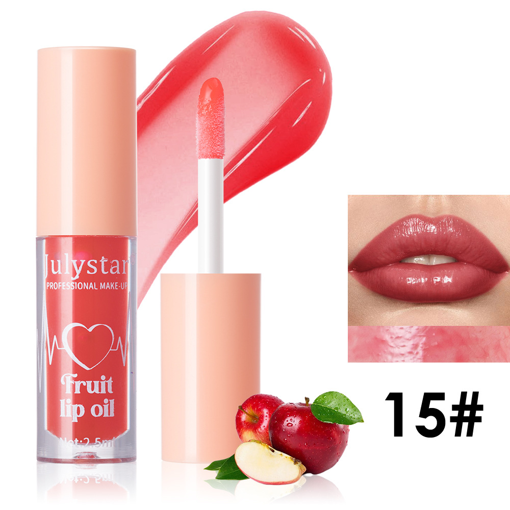 Julystar Fruit-Flavored Mirror Lip Gloss Moisturizing and Hydrating Ten-Color Set Water Gloss Lip Gloss Lipstick Wholesale undefined