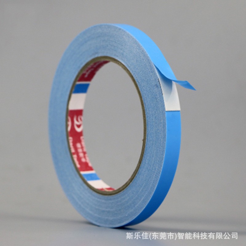 蓝膜白胶PE泡棉双面胶 耐高温汽车双面胶带广告铭牌相框固定胶贴