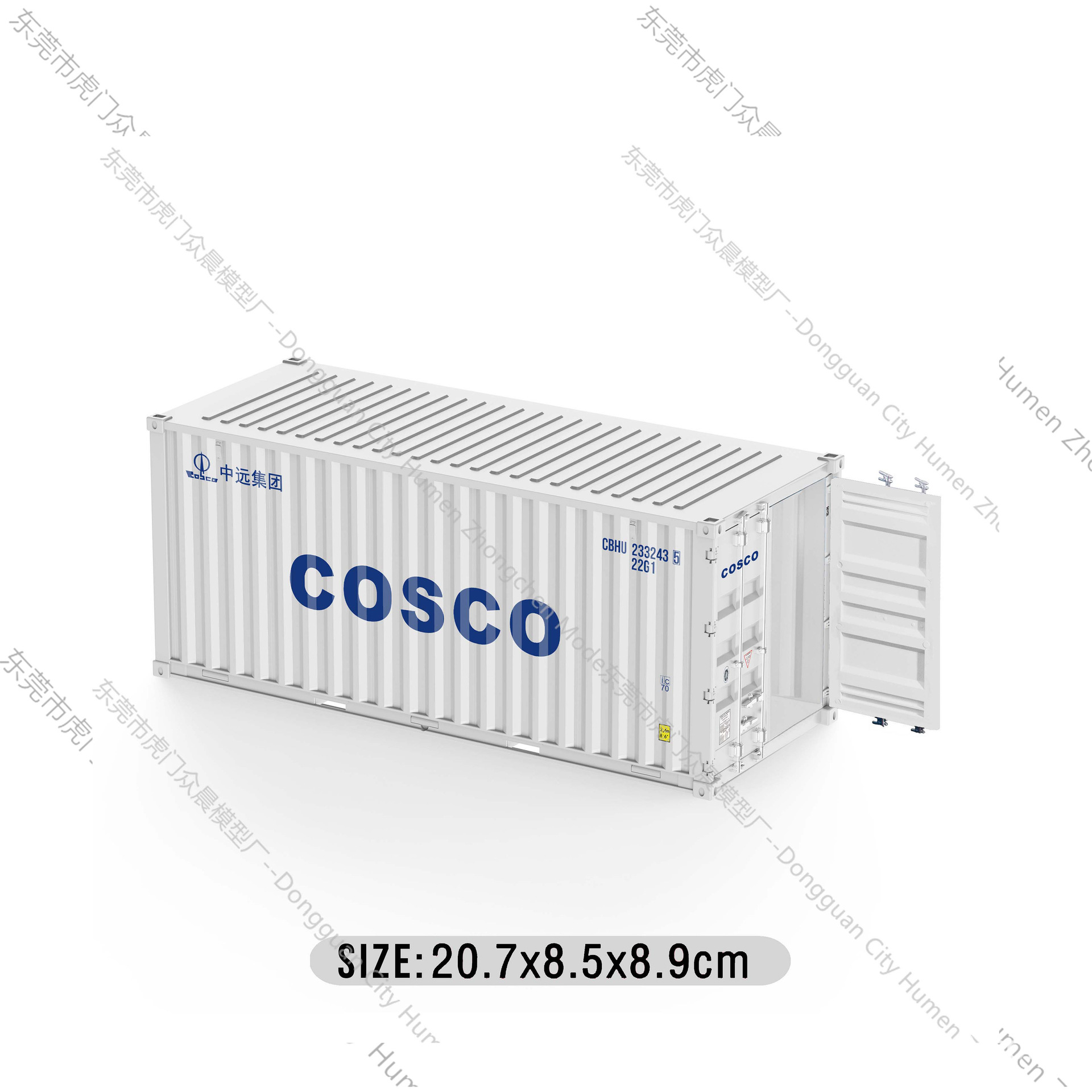 Modelo de contenedor mediterráneo Pequeños adornos industria logística Regalo de acompañante de negocios Soporte de impresión de logotipo gráfico