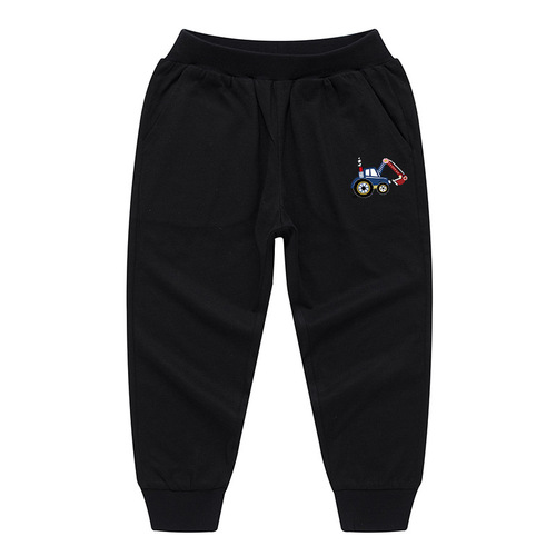 2024 Spring New Arrival Long Pants: Cartoon-Printed Little Sweatpants—Kids' Korean-Style Casual Pants, Manufacturer Supply, Drop Shipping Available for Single Items.