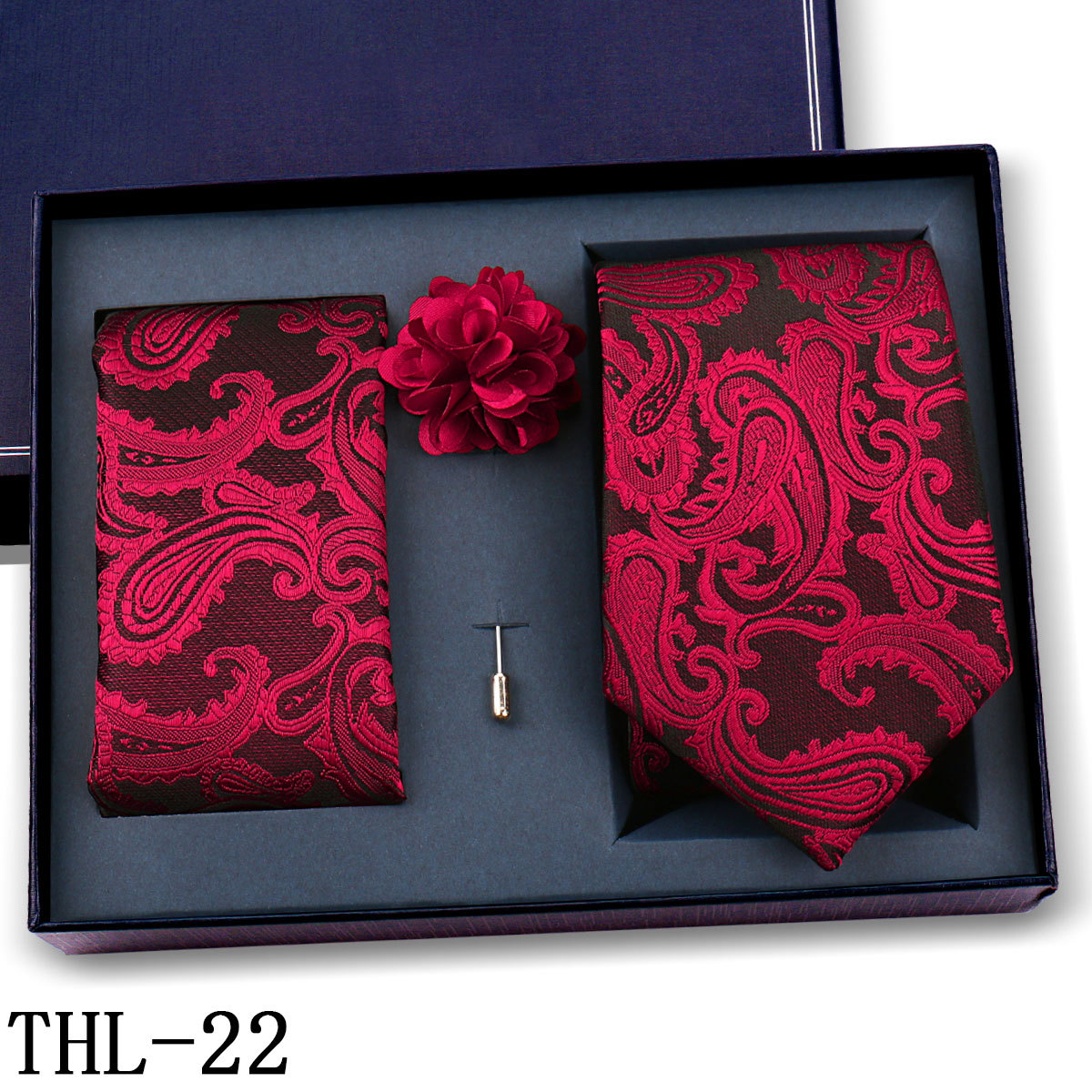 Juego de Corbata y Pañuelo para Hombre Poliéster para Bodas y Eventos de Negocios image 28