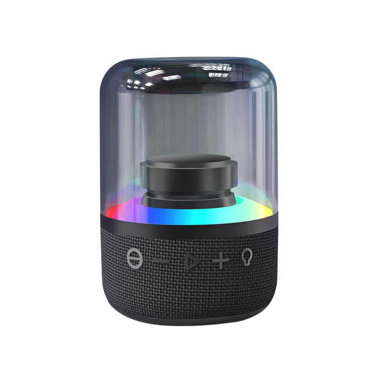 カラフルなガラスサブウーファー Bluetooth スピーカーワイヤレスミニカード 8 ワットハイパワーサラウンド低音 Bluetooth 小型スピーカー|undefined