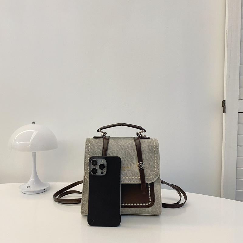 Women's Commuter Backpack Retro Style Versatile Crossbody Bag_voghion.com