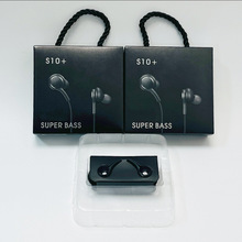 适用三星S10耳机3.5mm入耳式线控耳机AKG圆孔重低音Note有线耳机