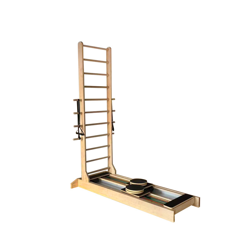 Cama de escalera de Pilates personalizada núcleo de escalera deslizante bidireccional cama de escalera deslizante cama de escalera de estiramiento para sala de yoga