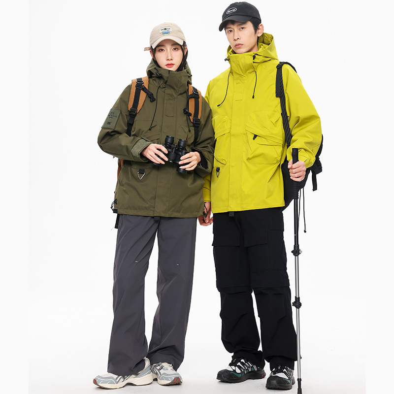 Otoño y invierno nuevo al aire libre chaqueta de asalto hombre y mujer chaqueta de montaña chaqueta de pareja chaqueta casual chaqueta de color brillante de moda