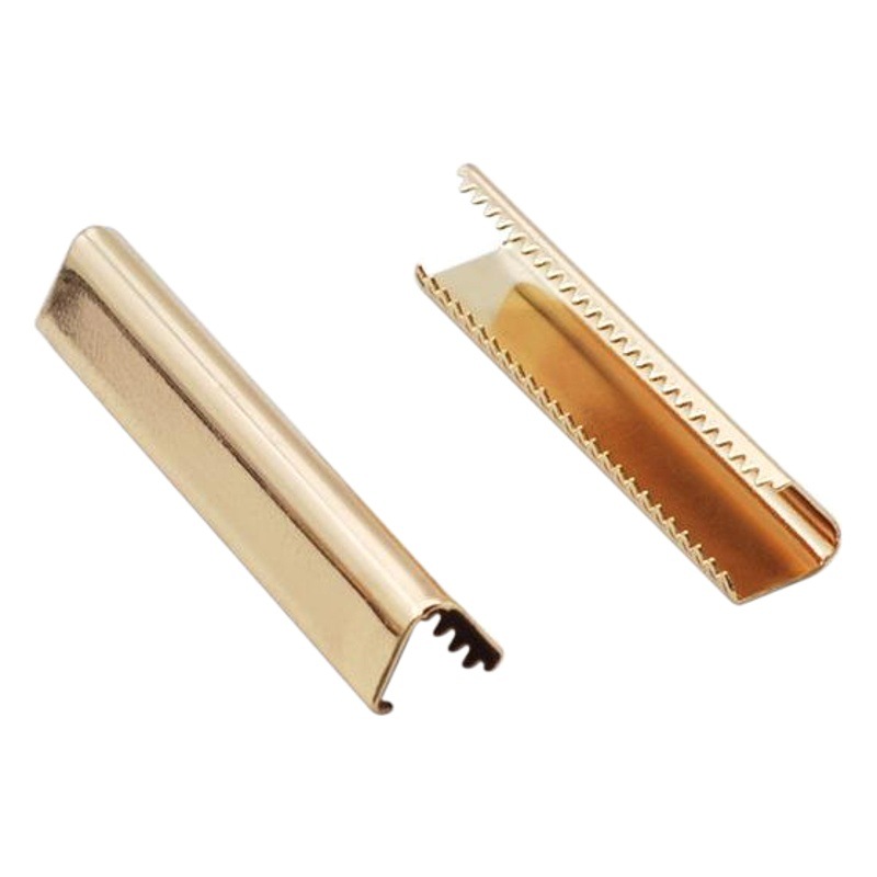 Clip de cola de diente fino de metal de fábrica colgando clip de cola de cuero de cobre plateado accesorios de ropa cinta clip de hierro cinturón clip de cobre