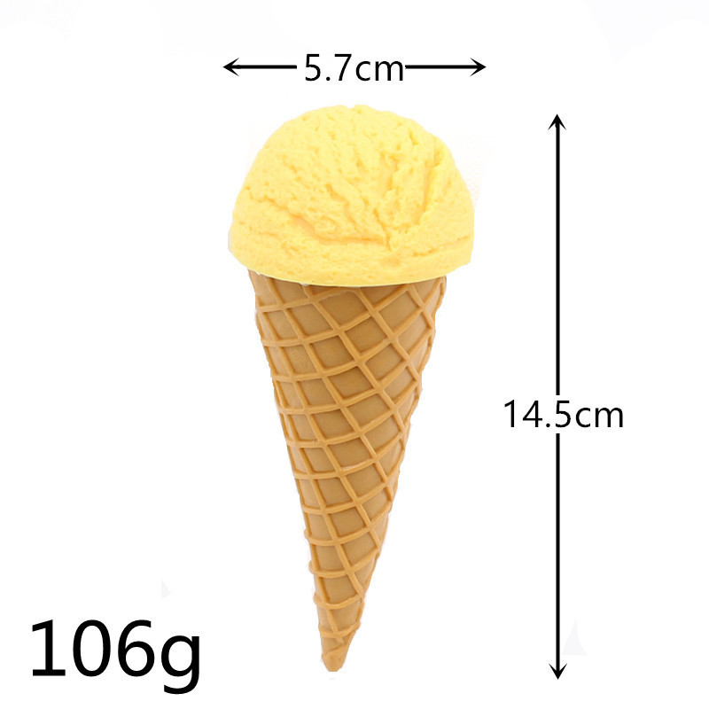PVC simulación bebida fría modelo de helado crujiente punta huevo titular cono postre falso helado postre accesorios de decoración